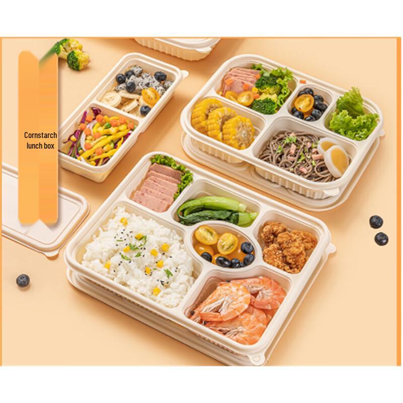 Ronghe Biodegradable Corn Starch Disposable Lunch Boxes