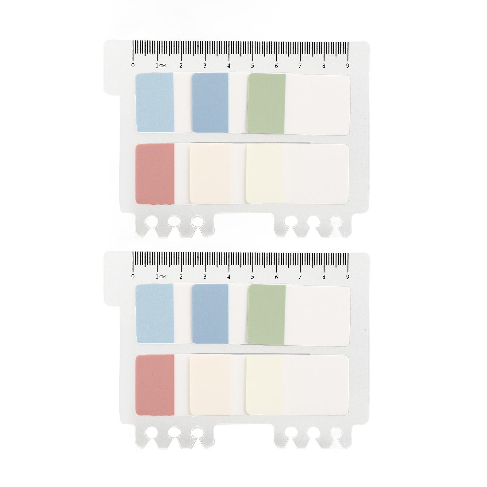 

2 набора прозрачных липких заметок 6 цветов Моранди водонепроницаемые полупрозрачные ПЭТ липкие заметки для классификации файлов индекс