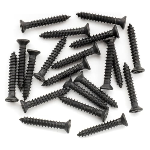 Musiclily Ultra M2.6x16mm Stainless Steel Neck Escutcheon Screws, Metric Size, Countersunk Head, for Electric Guitars, Black (Pack of 20)