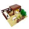 MOC Bricks Toys Model Farm Building blocks Cattle Horse Carriage Transport Vegetable Garden Flower Plant Friut Field Tree Animal
