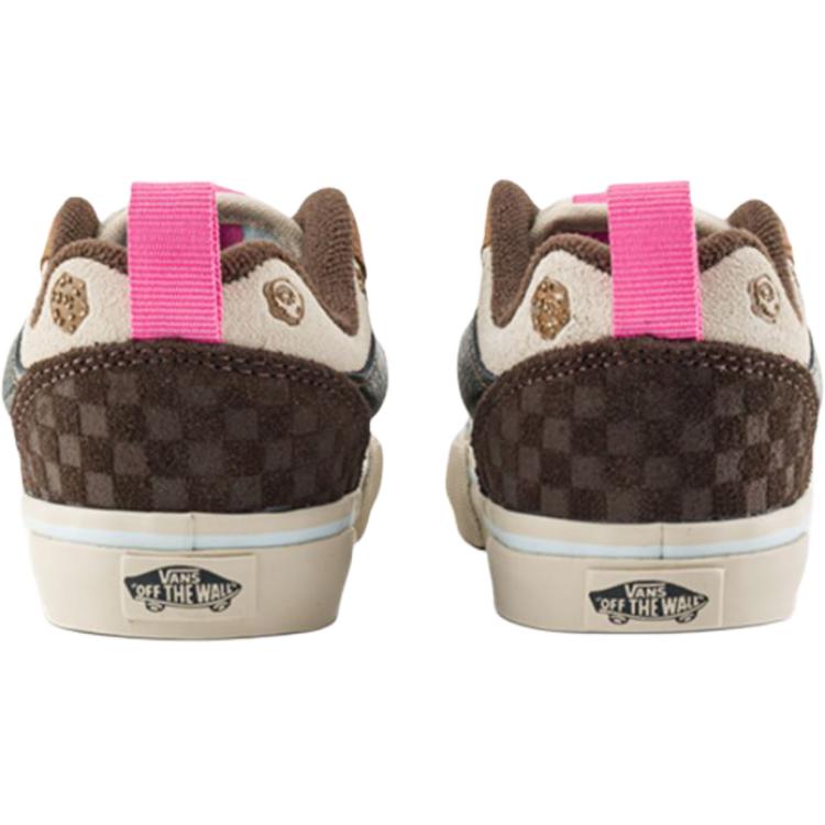 Pop Mart X Vans Knu Skool Space Molly Pohodlné Měkké Nízké Vycházkové Boty Dětské Boty Hnědá Růžová Modrá VN000EFBH121