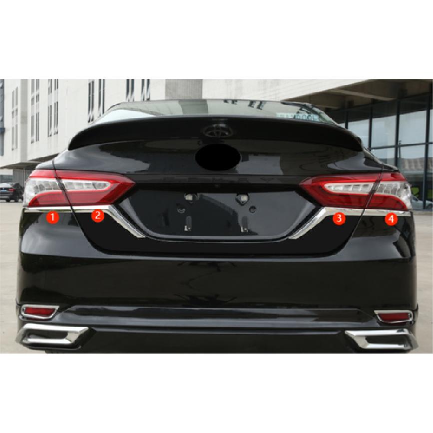 Chrome Rear Light Taillight Stripe Cover Trim For 2018- Toyota Camry LE/XLE