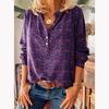 Hem Neuer Stil Damen Frühling Herbst Retro Bedrucktes Langarm Lockeres Hemd