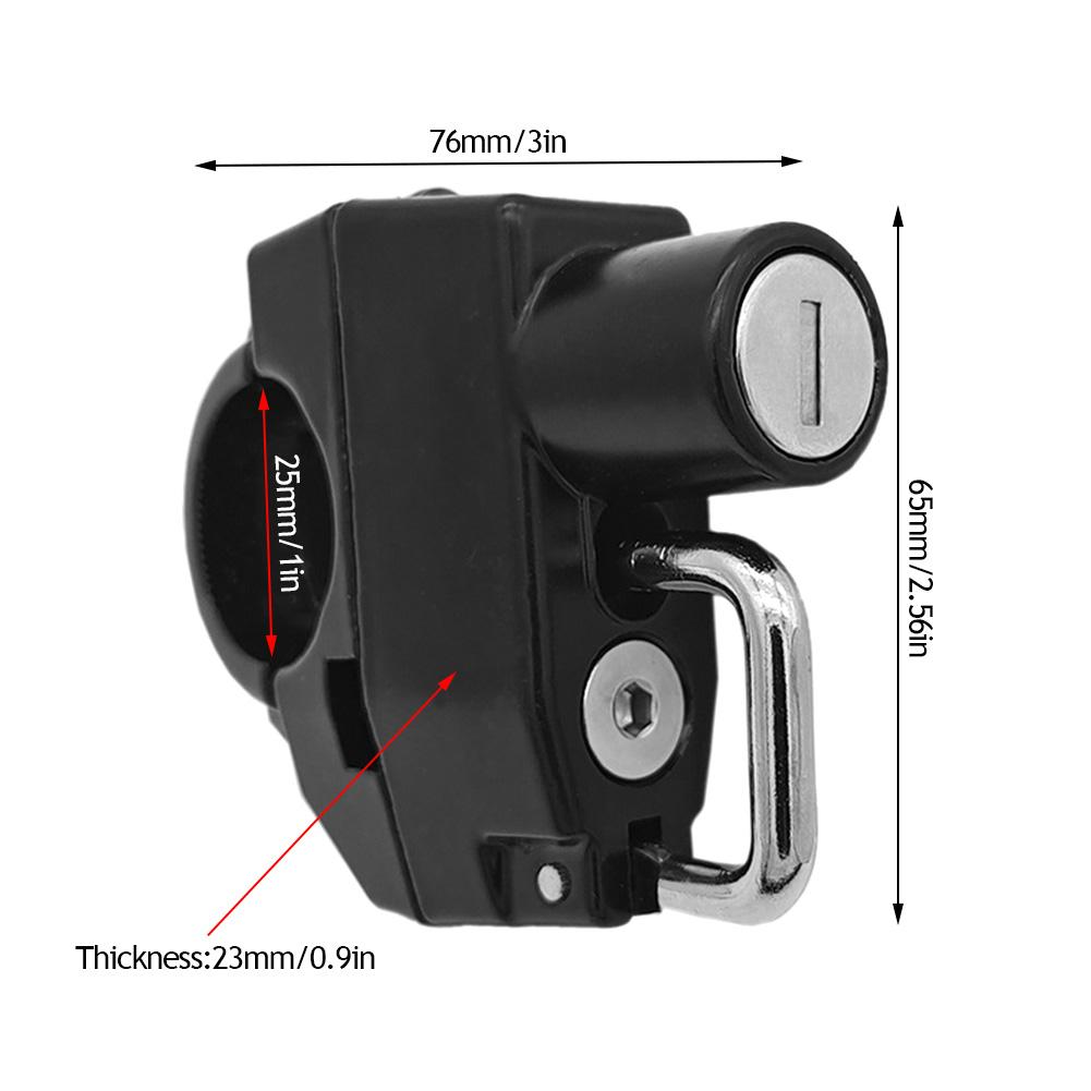 Motorcycle Helmet Lock Durable Waterproof Portable Anti-theft Security Safety For Handlebar Locking Cycling