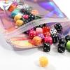 50pcs Iridescent Self Sealing OPP Bags Laser Iridescent Zip lock Resealable Package Pouch Retail DIY Jewelry Storage Accessories
