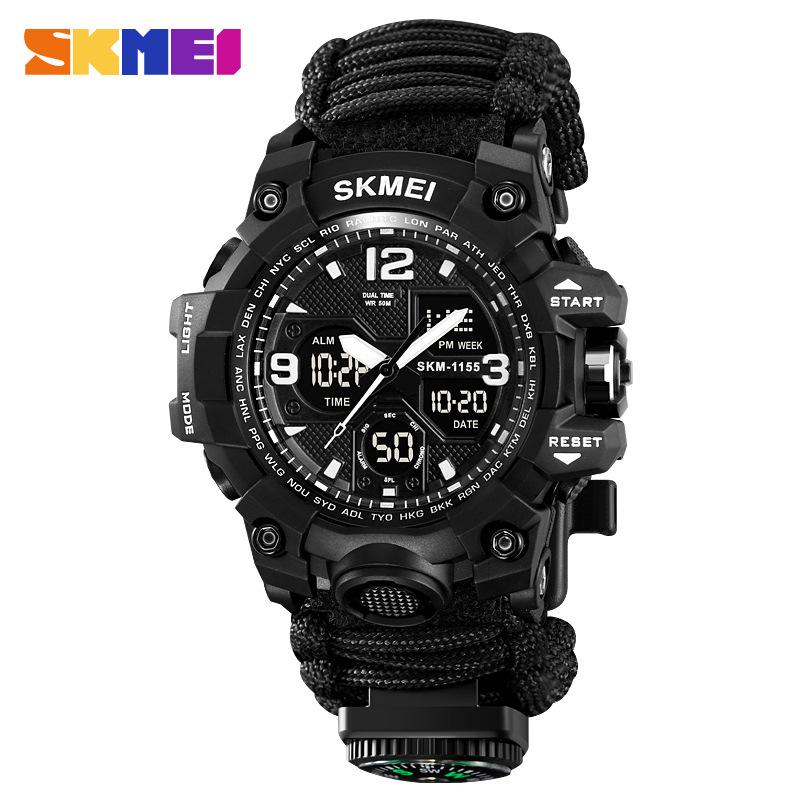 Men's waterproof electronic watch multi-function oversized double display electronic watch outdoor sports watch men