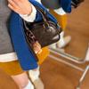 Women's Retro Coffee Bowling Bag - New 2024 Autumn/Winter Single Shoulder Crossbody with High Quality Texture