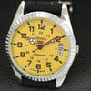 VINTAGE SEIKO 5 AUTOMATIC REFURBISHED JAPAN MENS YELLOW DIAL WATCH a443965-1