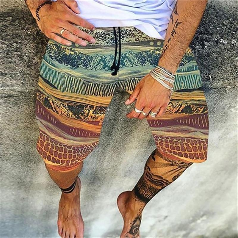 Men's Swim Trunks Swim Shorts Board Shorts Summer Shorts Beach Shorts Drawstring Elastic Waist 3D Print Graphic Quick
