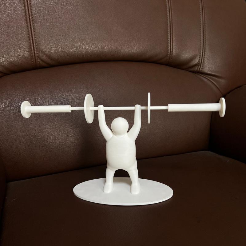 Portarotolo di Carta Igienica Divertente Stampa 3D Statuetta Bodybuilder Porta Tovaglioli Decorazione per la Casa Organizer Per Rotoli di Carta, Salviette, Asciugamani
