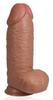 Extra Thick Dildo 18 X 7.5cm Brown - Real Rock - Realistic Dildos