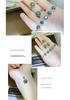 Luxury Green Moissanite Four-Piece Set: Ring, Pendant, Earrings, Bracelet in Classic Fashion