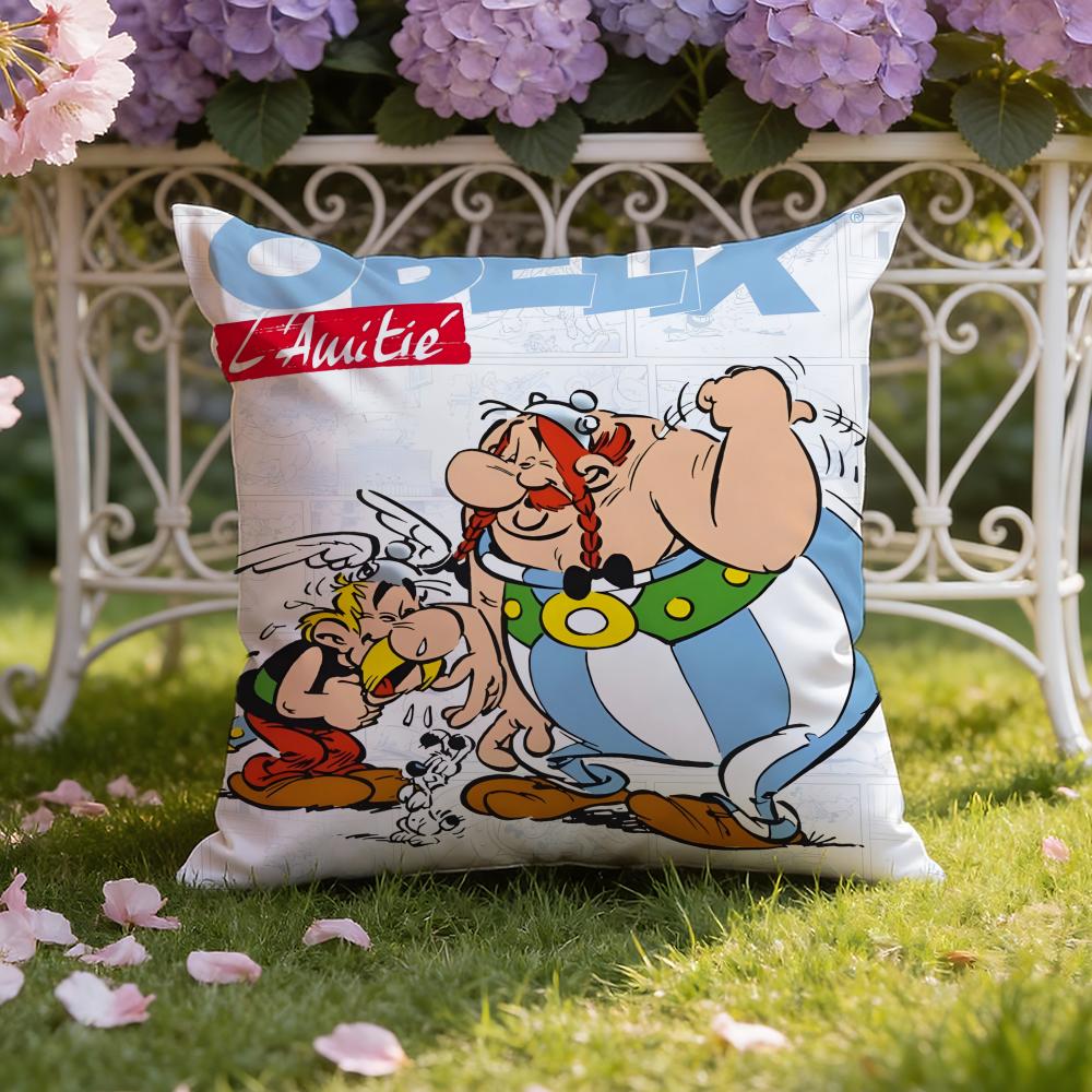 Federa Cuscino Anime A-Asterix Copricuscino Doppia Scena per Casa e Auto: Reversibile per un Comfort Premium