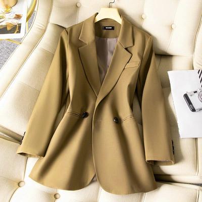 Casual Suit Jacket Women's Autumn Career Suit Fashion Back Split Top