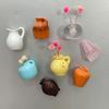 8Pcs Mini Resin Vase Refrigerator Locker Fridge 3D Magnet Home Office Kitchen Miniature Flower Vase Magnetic
