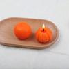 1PC Orange Shape Wax Decoration Mold Creative Peeling Orange Scented Candle Silicone Mold