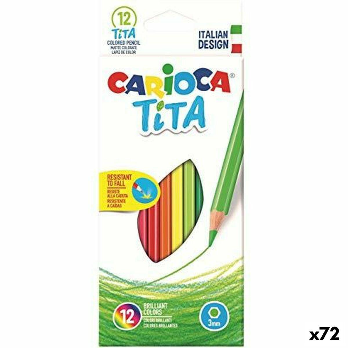 

Набор разноцветных карандашей Carioca Tita, 12 шт., смола (72 единицы)