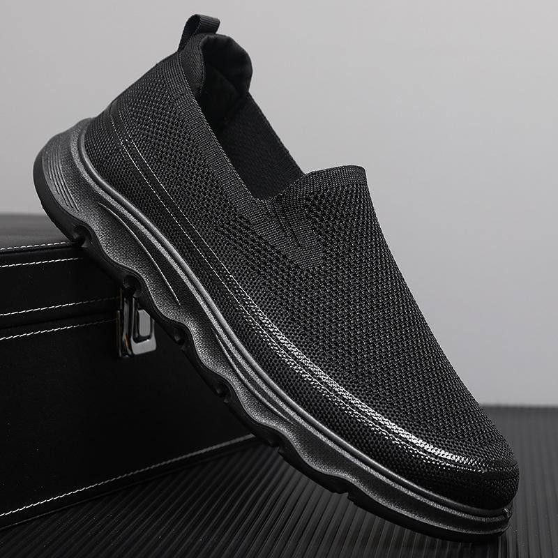 

Чоловіче взуття великого розміру нове взуття-сліпони з порожнистою підошвою, дихаюча сітка, легке, товста підошва, тонкий круглий носок, чоловіче взуття 47