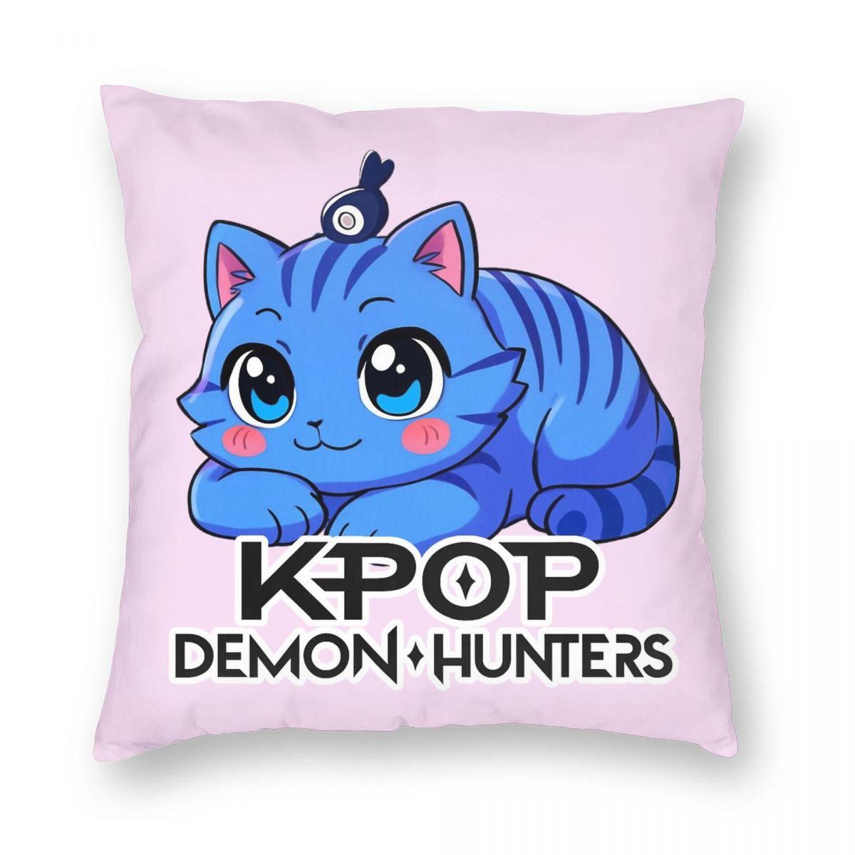 

Boy Kpop Demon Hunters Jinu Pillowcase Printing Polyester Cushion Cover Decorative Saja boys Pillow Case Cover Home Square 40X40 12x12Inch