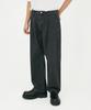 Seleuji One-Pleat Wide Denim Pants V7_Black