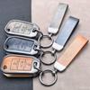 Zinc Alloy Leather Car Key Case Cover Holder 3 Button For Peugeot 208 301 308 508 5008 3008 Citroen 2010