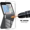 Transparent Ultra Thin Cover Slim Sturdy Scratchproof Hard PC Phone Case for Samsung Galaxy Z Flip 3 4 5 6 7 Clear Back Cover
