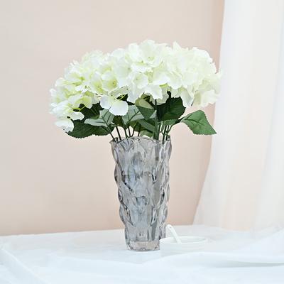 5-Pronged Simulated Hydrangea Bouquet, Fake Flower Ornament, Living Room Dining Table Decoration, Wedding Hand Bouquet Decoration, Dried Flowers