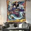 Prinzessin Mononoke Mythische Reise Wandteppich Wandmontage Mode Druck Hintergrundtuch Weihnachtsgeschenk Weich