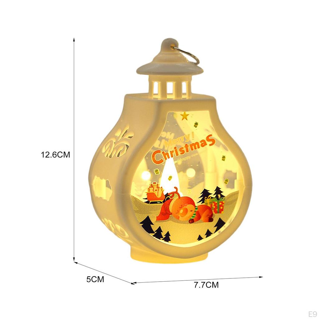 Christmas Candle Lantern Hanging Decorative Ornament Candlestick Tabletop