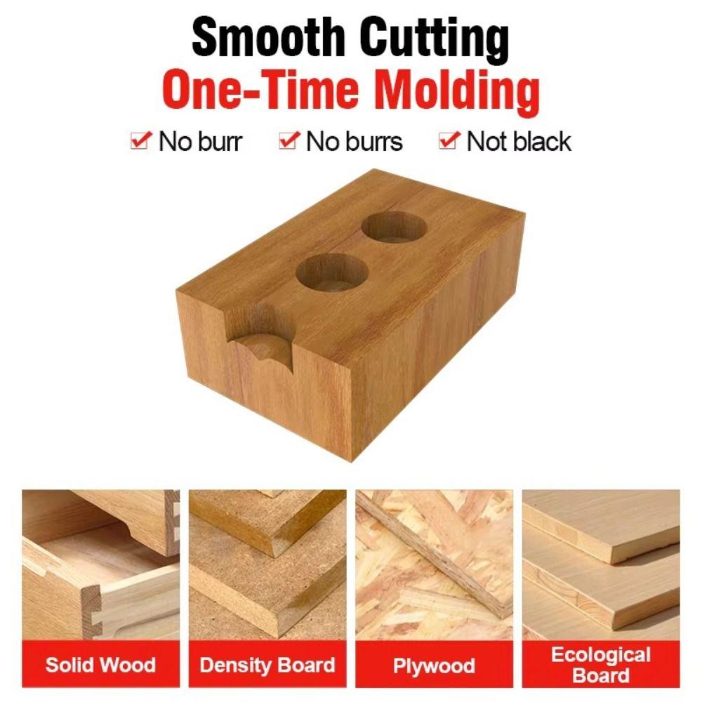 Neue 2-Schneiden-Bohrer 10mm Schaft Hartmetall-Fräser Links/Rechts Holzbearbeitungswerkzeuge Holzlegierung