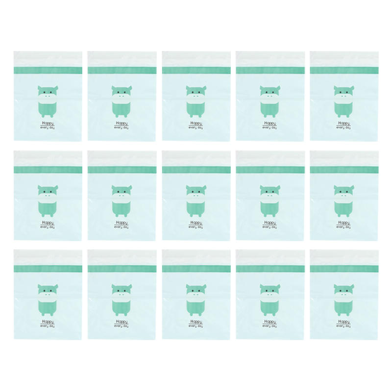 15PCS Car Leak-proof Vomiting Garbage Bag Portable Self-adhesive Garbage Cleaning Storage Bag
