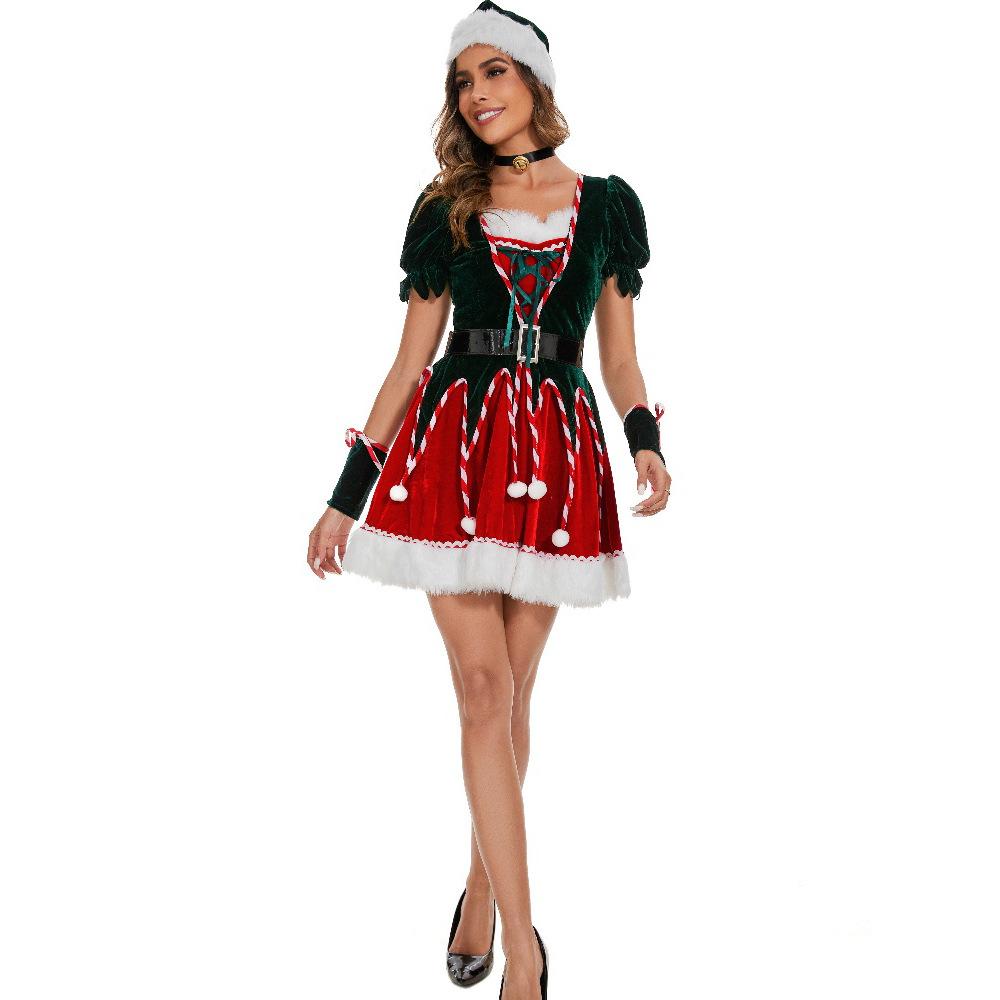 One-piece Christmas Dress, Christmas Costume, Stage Performance Cos Christmas Costume, Party Costume Christmas Costume