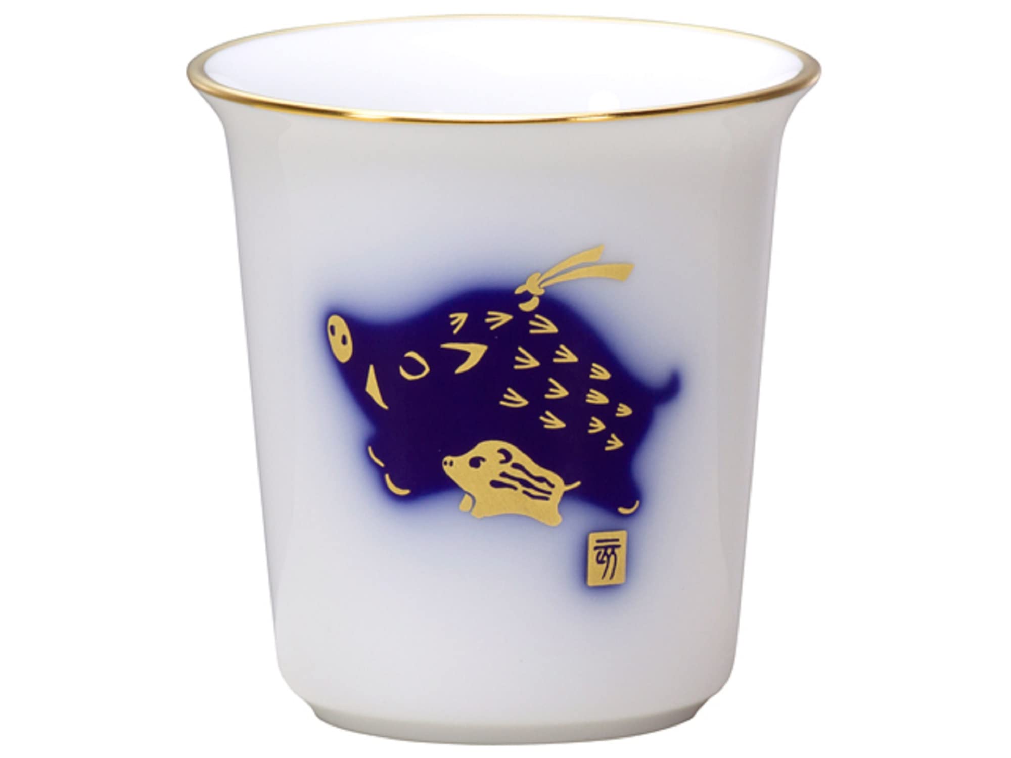 

Мини-чашка из серии «Зодиак» от Okura Pottery «Кабан», для кофе/чая, прибл.. 85 куб. см, Сделано в Японии, 119C/9801-L