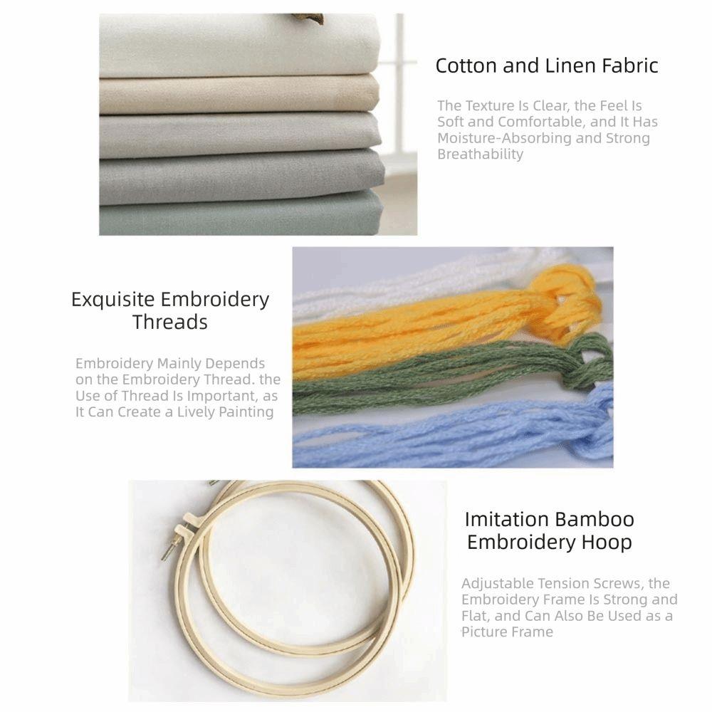 Handmade DIY Embroidery Kits 3D Embroidery DIY Materials Embroidery Stitching Kits  Sewing Craft