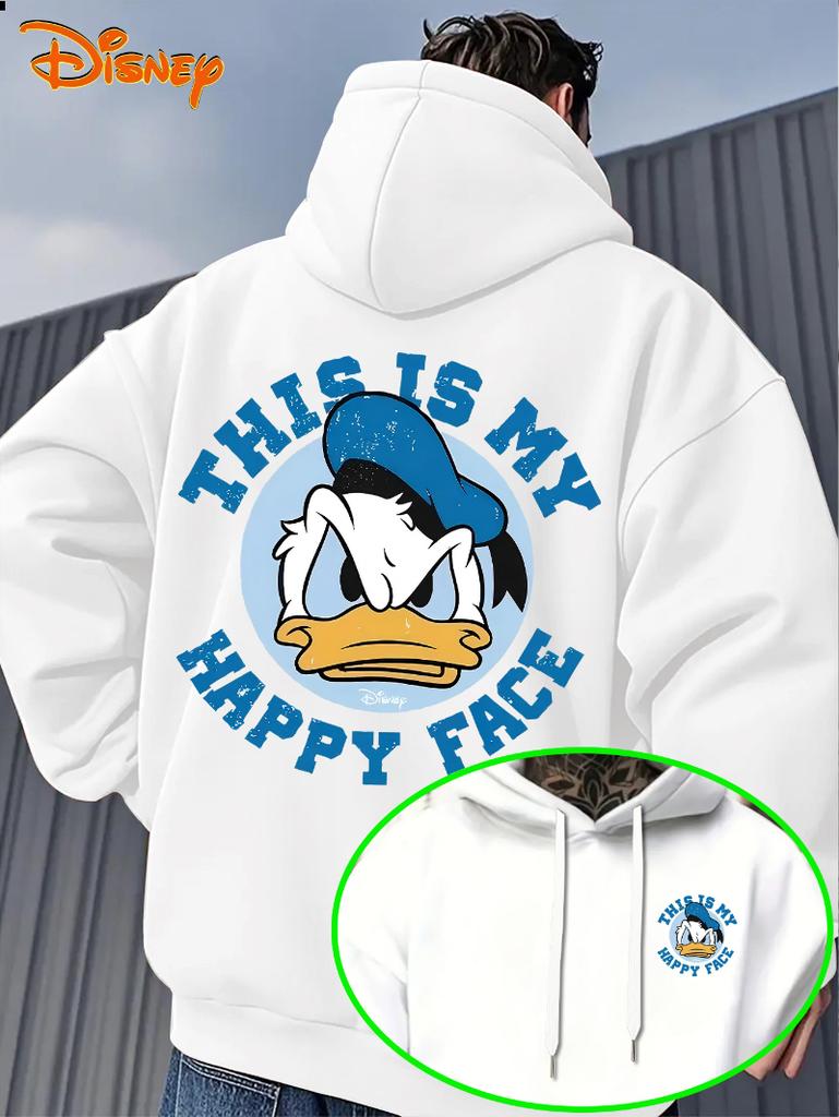 Men's Hoodie - Donald Duck Cartoon Printed Hoodie Hoodie Disney Fan Birthday Gift Fashion Street Loose Sports Hoodie