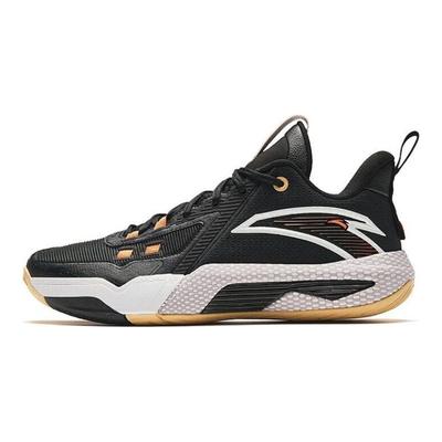 Speed Battle 5 Puntera Redonda Malla Absorción de Impactos Duraderas Zapatillas de Baloncesto de Caña Media para Hombre Zapatillas Deportivas Negro 112341113-4