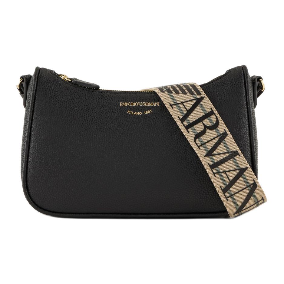 

Emporio Armani Deer Pattern Print Logo PU Crossbody Shoulder Bag Women Bags Black EW000539AF12103MC032 Basic Set (Bag+Dust Bag)