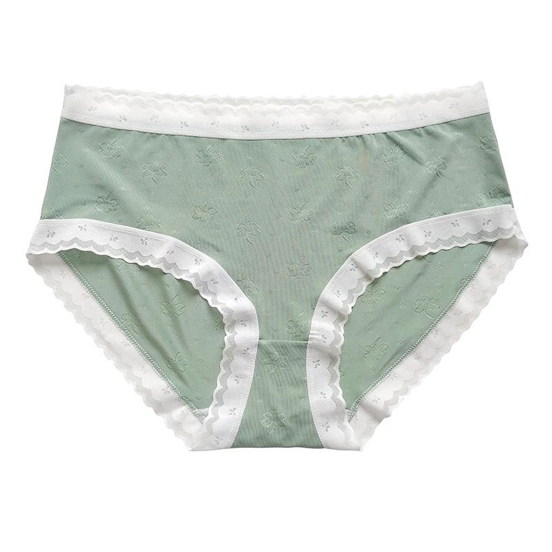 Women's Summer Mid-Waist Ice Silk Anti-Wrinkle Quick-Dry Panties