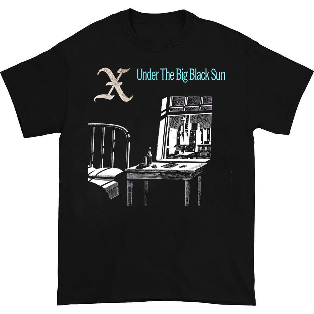 X Band Under The Big Black Sun Cotton Black S-5XL T Shirt EN827 Unisex T-Shirt