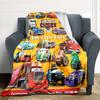 1Pc Cars Characters Showcase Blanket Soft And Comfortable Casual Warm Camping Travel Christmas Halloween Xmas Gift M924419