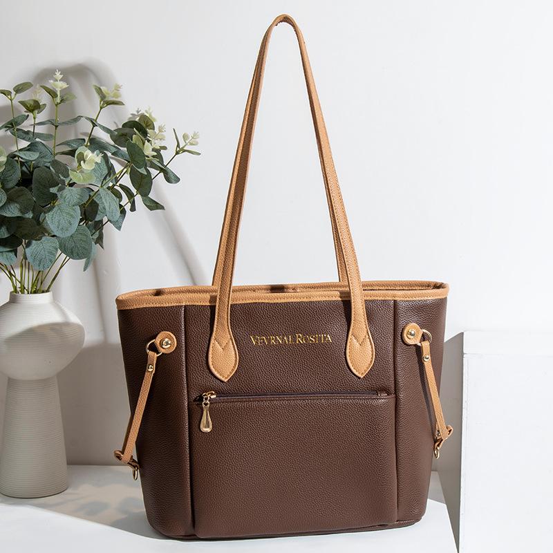 Supply Classic shopping bag Oil edge tote bag Large multi-color shoulder bag Women's large capacity