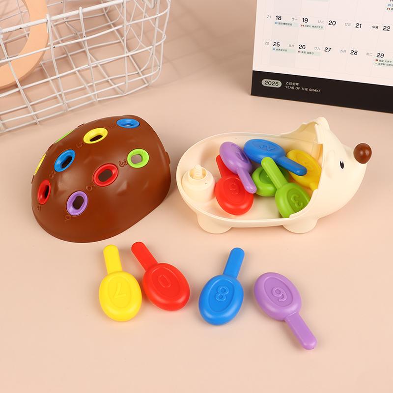 Montessori Baby Hedgehog Toys Concentration Training Education Toys Fine Motor Sensory Educational Toy For Kids Birthday Gifts