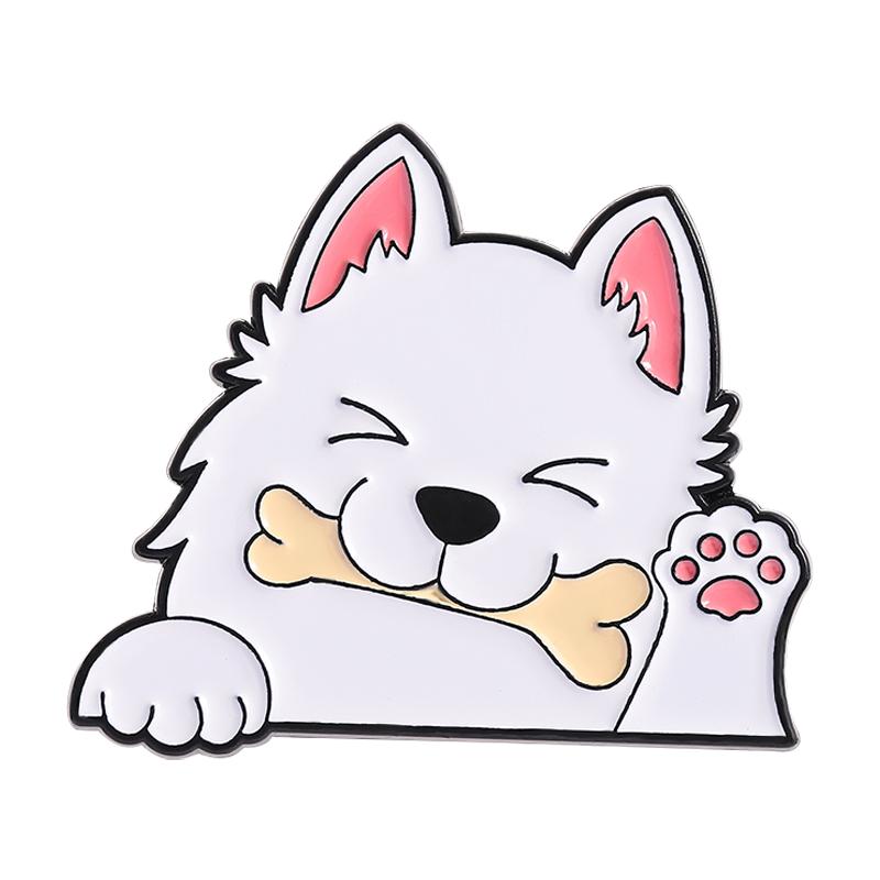Dogs Puppy Enamel Pins Beagle Border Collie German Shepherd Golden Retriever Husky Corgi Brooches Lapel Badges Animal Jewelry