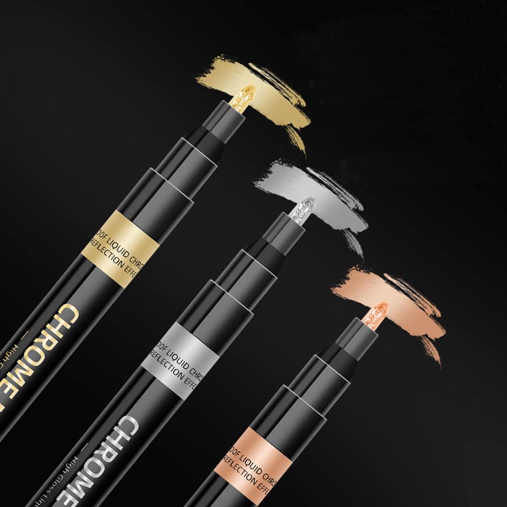 Chrome Mirror Marker Pen 0.7/1/2mm DIY Reflective Art Paint Pen Permanent Color Markers Gold Silver Bronze Marker Car Styling