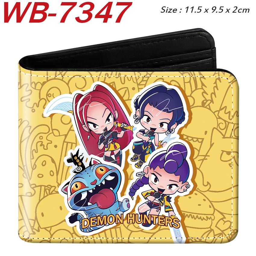 K-Pop Demon Hunters Pu Leather Two-fold Short Wallet and Practical