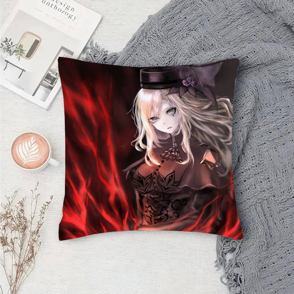 Kriemhild Animated Game Fate Grand Order Pillow Case Fashion Square Pillowcase Bedroom Sofa Room Ins Decoration Leisure