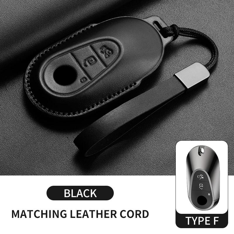 Car Key Fob Shell For Mercedes Benz A C E S G Class CLE CLA GLC W177 W205 W213 W222 X167 AMG Leather Car Remote Key Case Cover