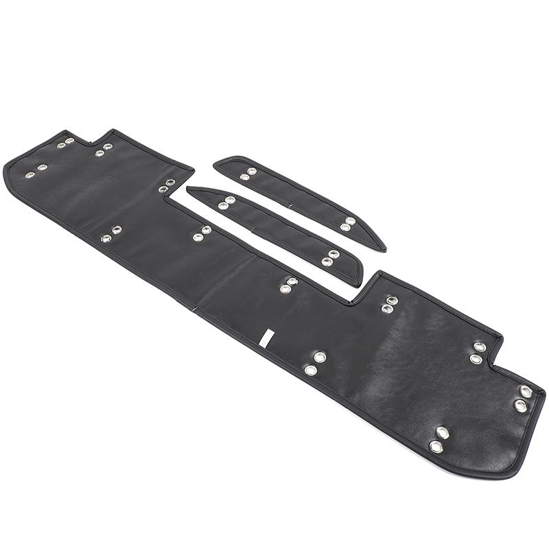 

leather black For Mitsubishi L200 Triton 2019-2025 car front engine grille antifreeze cover car exterior accessories чёрный