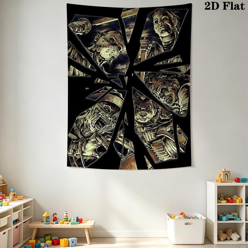 Dark Fantasy Wall Tapestry Gothic Art Space Tapestry Fashion Print Wallmounted Soft Home Decor Homestay Soft Decoration Tapestry