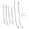 A60durable-Stainless Steel Upgrade Rear Axle Fixed Spring Plate Kit For 1/12 MN82 LC79 RC Car Parts